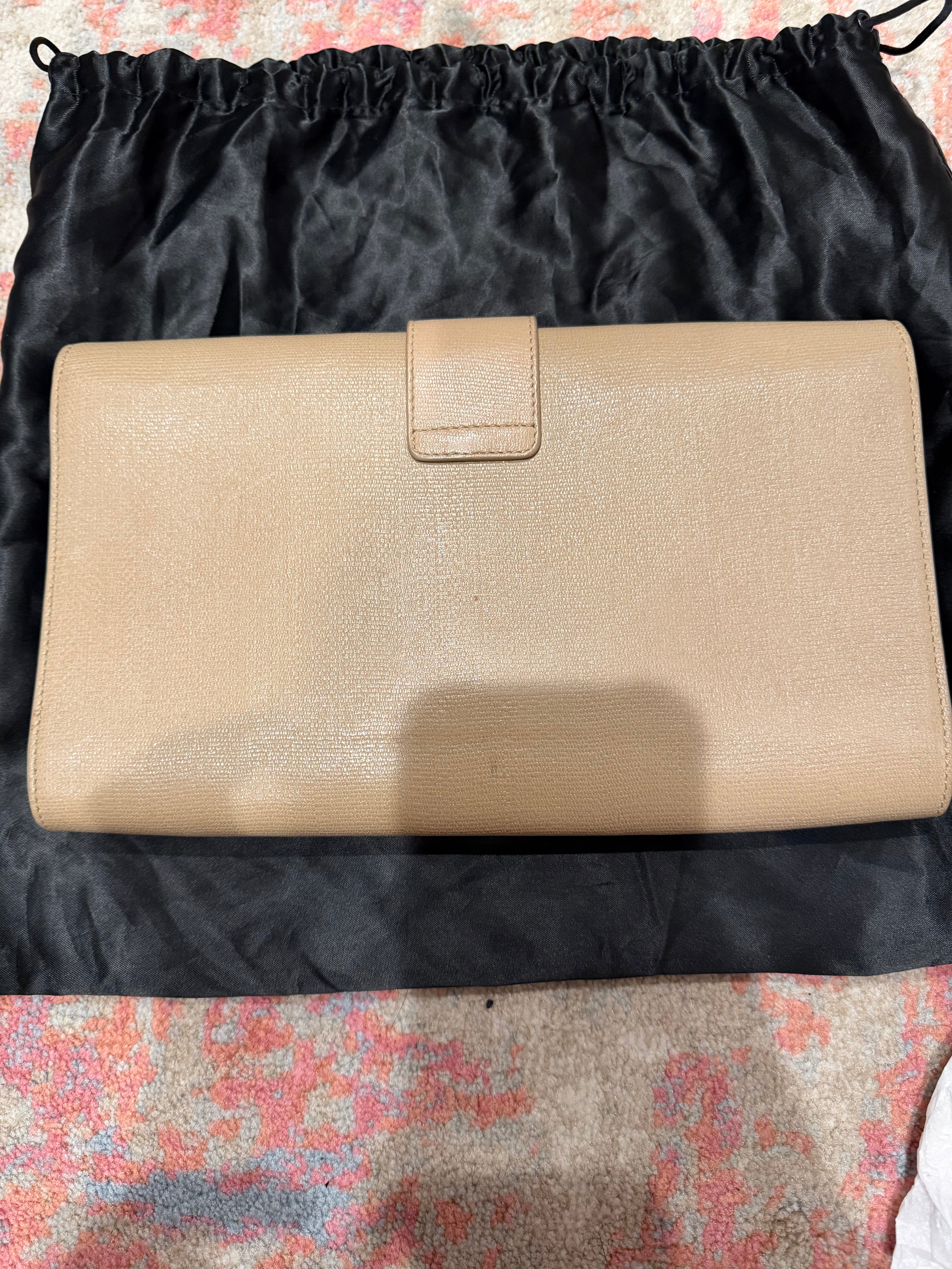 YSL Beige Calf Leather
