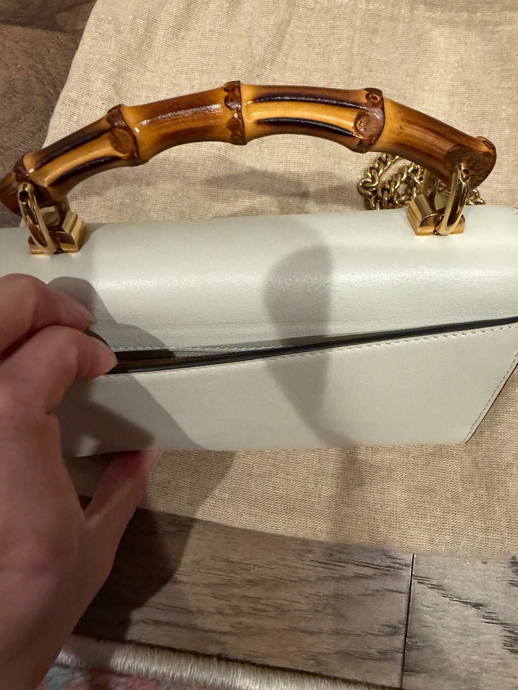 Gucci Diana Mini Cream Bag