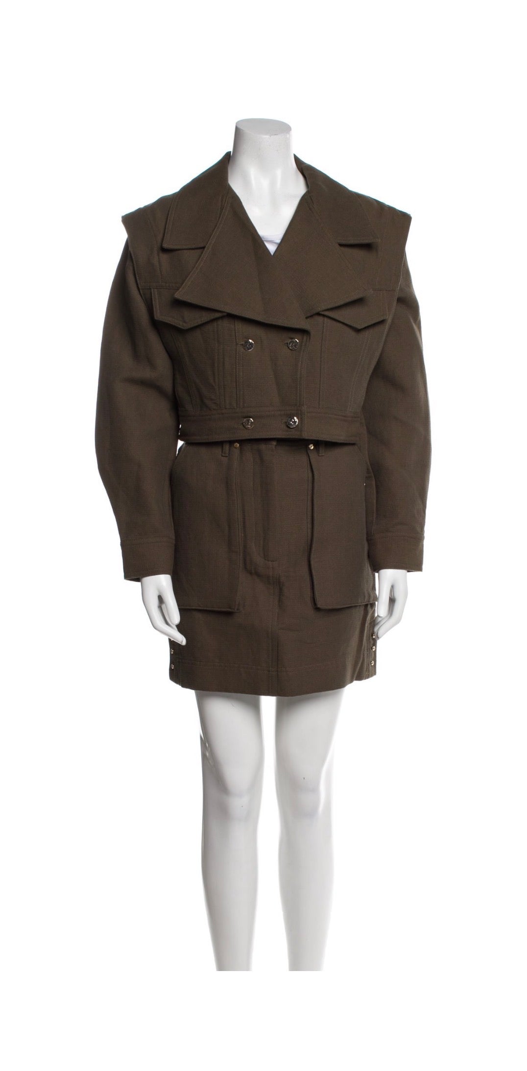 Acler Army Green 2 piece suit Size XS (Size 2)